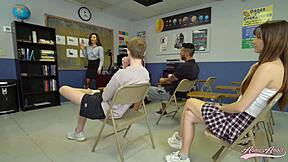 Arabic Teacher Alina Angel's Horny Lessons: Pussy Lick and Dirty Student Sex