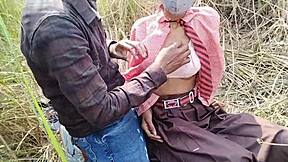 Indian Schoolgirl Caught in Jungle with BF Punished by Black Cock Hard Fuck!