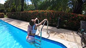 Lola Bunny Yessica Bunny Teases Petite Tits And Ass Poolside Outdoors Slow Mo!
