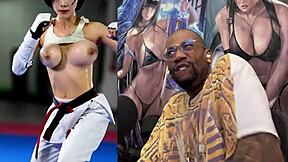 Hey japanese babes, strip and jiggle those fat milky tits during training?
