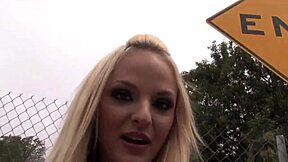 Blonde teen faye runaway drowns in bukkake cock explosion!