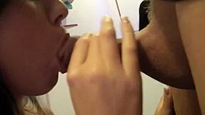 i pick up mia manarote the receptionist for public outdoor mff fuck