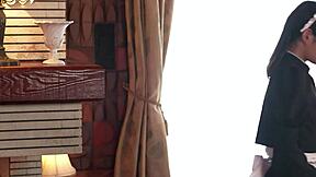 My tiny 133cm maid cosplay masturbation feels so naughty...