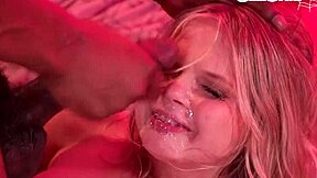 petite teen m3gan's halloween cosplay ruined by massive bbc destruction