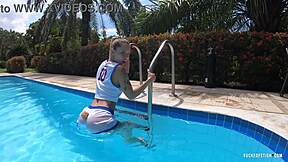 Lola Bunny Yessica Bunny Teases Petite Tits And Ass Poolside Outdoors Slow Mo!