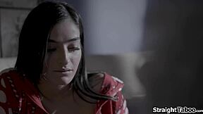 She aims for Santa's good list with deepthroat blowjob and monster cock ride