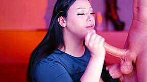 sloppy deepthroat blowjob ends cum covered homemade fuck