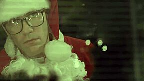 She aims for Santa's good list with deepthroat blowjob and monster cock ride