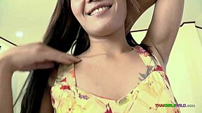 Flat Chested Thai Petite Licks Balls Clean Then Rides Cock Reverse Cowgirl