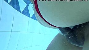 skinny latina teen 18+ fucked rough outdoors poolside tight pussy shaking ass