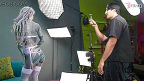 interview turns into ballsucking creampie fuck fest!