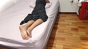 Cheating Mexican Wife Phones Husband While Boss Fucks Her