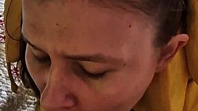 We blew him cum ass then showered together