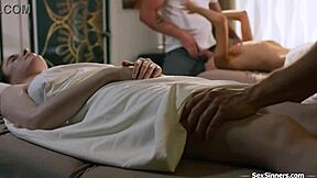 horny masseurs gangbang one petite latina client hard