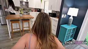 Flexible Ballerina Step Sis Bound In Tutu For Rough Anal Stretching