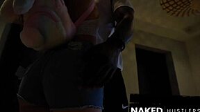 Devyn Lux gulps big dick then squirts wildly