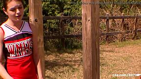 Petite Cheerleader Anastasia Rose Takes Monster BBC in Theshimmyshow Episode 27