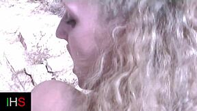 Blonde fucked countryside outdoors