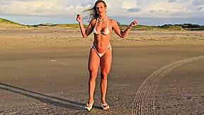 Hey, wanna massage this hot bikini latina milf?