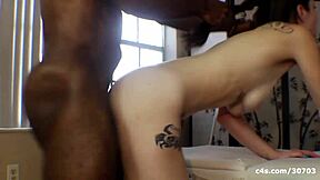 Petite Cheerleader Anastasia Rose Takes Monster BBC in Theshimmyshow Episode 27