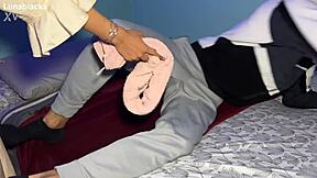 i secretly film erotic massage turning into homemade sex with luna black