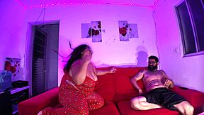 chubby brazilian bbw's fiery pussy quenched by roommate's huge cock homemade pounding