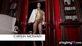 big natural brunette caitlin mcswain strips dances rips clothes 🔥🍑💃
