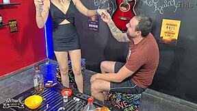 Infetinha Kel Aguiar Takes Raw Cock No Mercy at Boteco!