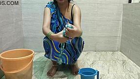 stepmom's cleaning clothes but lets stepson deepthroat fuck her wet mommy pussy!