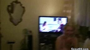 Hey, stepmom catches aunt with son and joins the hardcore fuck