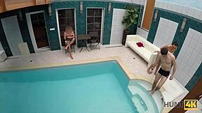 hunt4k. brunette picked up fucked poolside private