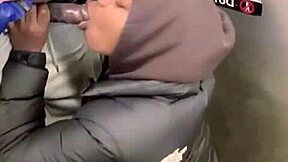 petite stepsis sucks stepbro's 11-inch bbc to public train orgasm