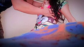 your latina stepsis lets horny stepbro fill her tight ass with cum voyeur style