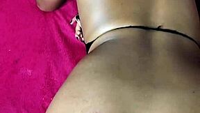 gf's hairy tight ass creampied... gozando dentro do cuzinho!