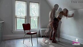 Date night adrenaline fuck: squirting skinny wife moans through doggystyle creampie