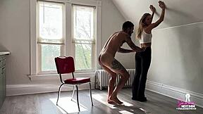 Date night adrenaline fuck: squirting skinny wife moans through doggystyle creampie