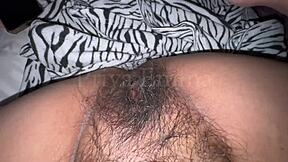 hot indian aunty fingers hairy pussy after work shift