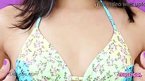 Beautiful brunette teen video audition