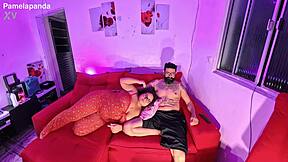 chubby brazilian bbw's fiery pussy quenched by roommate's huge cock homemade pounding