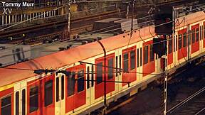 train acquaintance turns into steamy passionate sex session