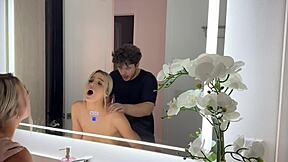 wanna watch this big tits blonde get fucked hard in the mirror?