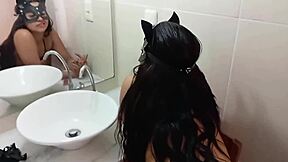 sexy job girl poses wet doggy style free
