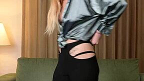 photoshoot with HOT yoga pants on SKINNY tattooed hazel ash
