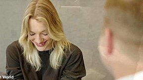 Nerdy Nympho Kenna James Chokes on Classmate Cock in Sex Ed Lesson