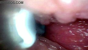 Amateur BBW teen's close-up deepthroat leads to creampie in gaping pussy