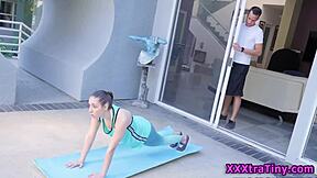 yoga TEEN takes BIG COCK DOGGYSTYLE hard