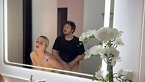 wanna watch this big tits blonde get fucked hard in the mirror?