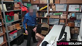 Maya Morena bends over for burglar's huge cock after getting caught shoplifting.