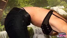 My tight 18+ teen body squeezes into these tiny jeans