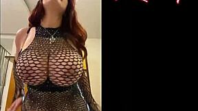 cutie redhead sits and cums hard on big cock 😏